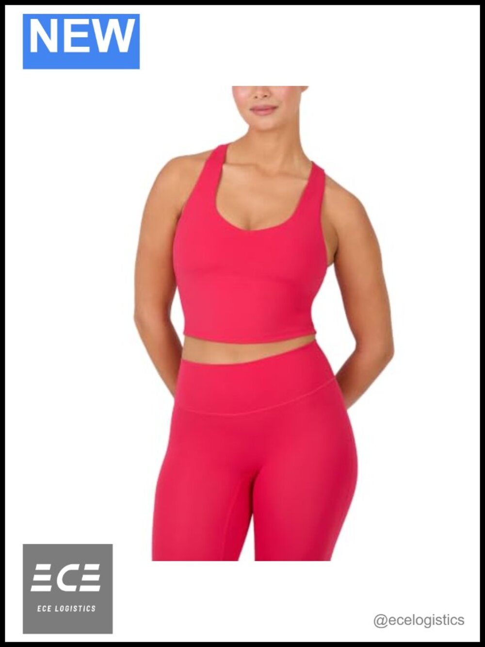 YITTY Sports Bra Tank Top Built-in Bra Racerback Yoga Gym Active